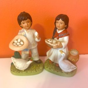 Home Interiors Indian Boy & Girl #1409 Used cond